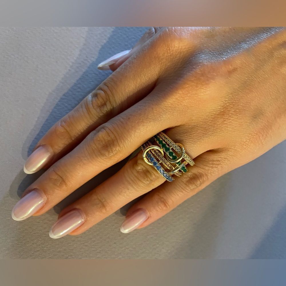 Gold Linked ring N1331 - Picture 5 of 5